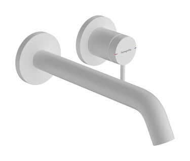 hansgrohe Tecturis S 1-grebs håndvaskarmatur 225mm tud t/hv vægmont mat hvid - 1