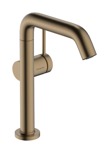hansgrohe Tecturis S 1-grebs håndvaskarmatur 154mm tud t/hv m/push-open børstet bronze - 1
