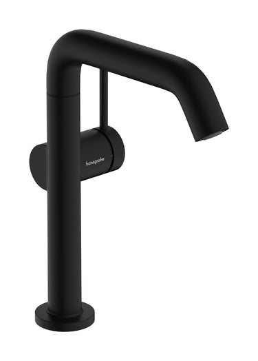 hansgrohe Tecturis S 1-grebs håndvaskarmatur 154mm tud t/hv m/push-open mat sort - 1