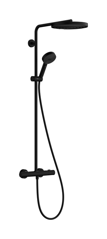 hansgrohe Pulsify S Puro termostatbatteri kunststof/metal ø260mm/1,6m sl m/hovedbr.arr mat sort - 1