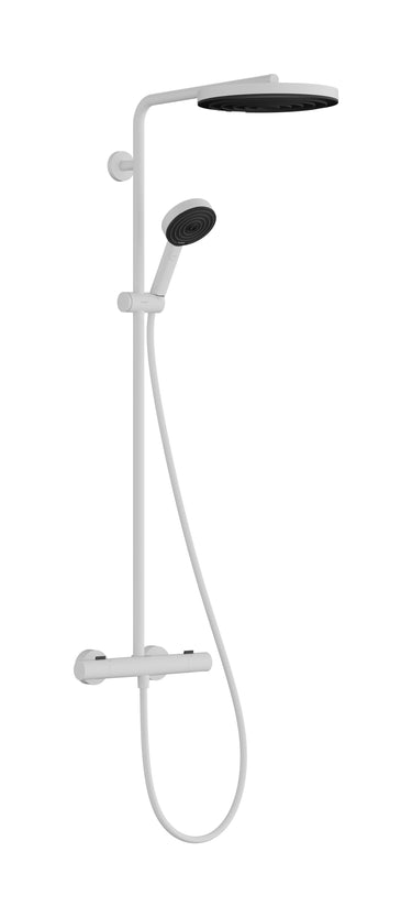 hansgrohe Pulsify S Puro termostatbatteri kunststof/metal ø260mm/1,6m sl m/hovedbr.arr mat hvid - 1