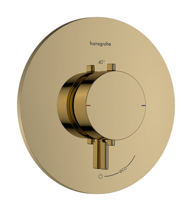 hansgrohe Ecostat Comfort S termostatarmatur til indbygning med afspærring til 1 udtag poleret guld-optik PVD - 1