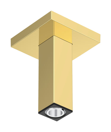 hansgrohe loftbefæstigelse E 10 cm 1/2" poleret guld-optik PVD - 1