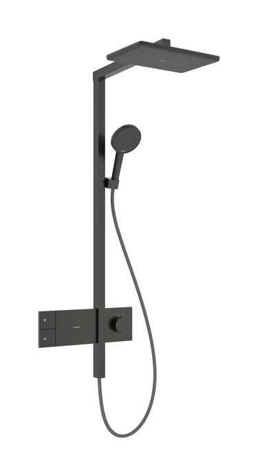 hansgrohe Raindance Alive Q Showerpipe 210/340 1jet EcoSmart m/ShowerSelect Comfort børstet sort krom PVD - 1