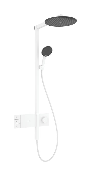 hansgrohe Raindance Alive S Showerpipe 300 2jet EcoSmart m/ShowerSelect Comfort mat hvid - 1