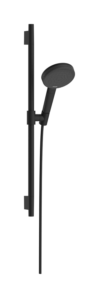 hansgrohe Raindance Alive Select S brusesæt 125 3jet EcoSmart m/bruserstang Unica S Puro 65cm mat sort - 1