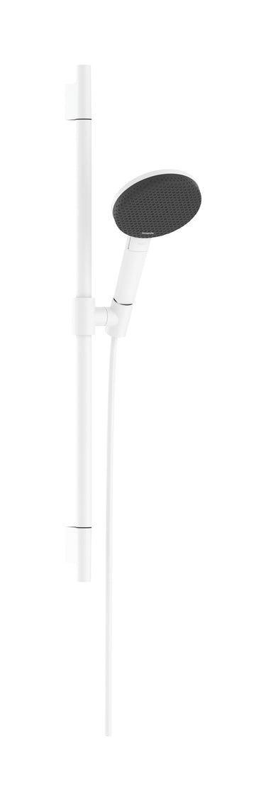 hansgrohe Raindance Alive Select S brusersæt 125 3jet EcoSmart m/bruserstang Unica S puro 65 cm mat hvid - 1