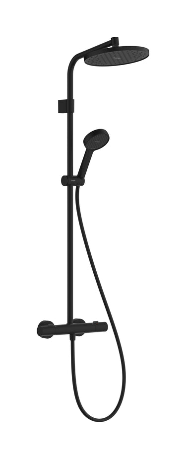 hansgrohe Activera S brusesæt 240 1jet EcoSmart m/Ecostat Fine Varia mat sort - 1