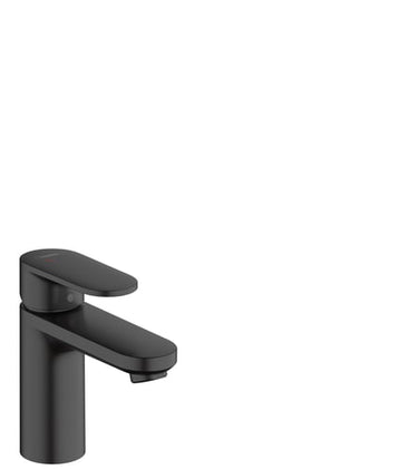 hansgrohe Vernis Blend etgrebsbatteri messing 108mm tud t/hv m/push-open mat sort - 1