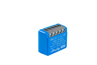Shelly 1 Mini Gen4 - WiFI & Zigbee relæ med potentialfrit kontaktsæt (230VAC) - 1
