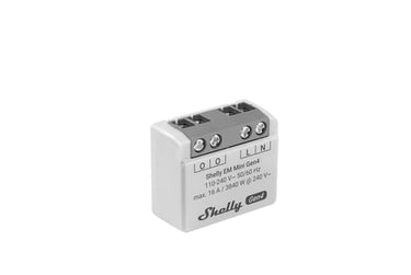 Shelly EM Mini Gen4 - WiFI & Zigbee effektmåler uden relæ (230VAC) - 1