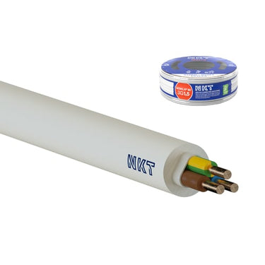 Installationskabel NOIKLX 90° Dca 3G1,5 Lysegrå Rg100 - 1