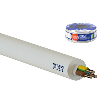 Installationskabel NOIKLX 90° Dca 3G2,5 Lysegrå Rg100 - 1