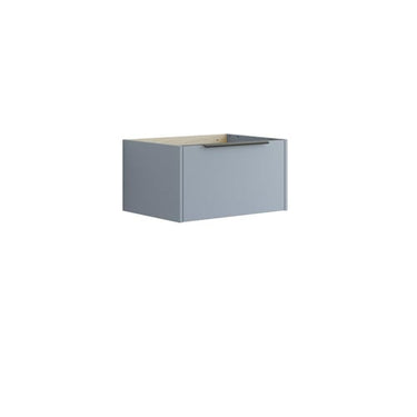 Dansani Mido vaskeskab 60x32 cm m/1 skuffe glat blå mat - 1