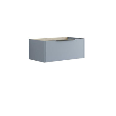 Dansani Mido vaskeskab 80x32 cm m/1 skuffe glat blå mat - 1