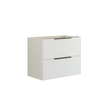 Dansani Mido vaskeskab 80 cm m/2 skuffe glat hvid mat - 1