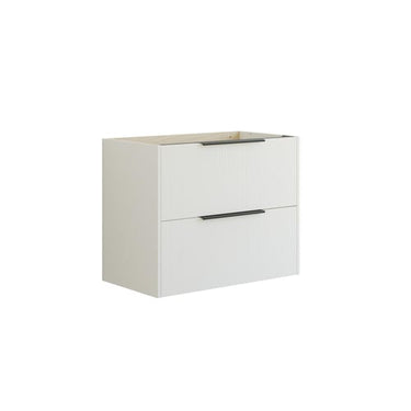 Dansani Mido vaskeskab 80 cm m/2 skuffe stribet hvid mat - 1