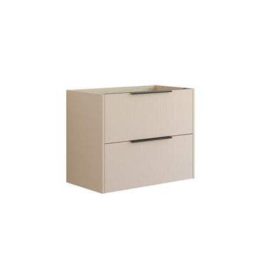 Dansani Mido vaskeskab 80 cm m/2 skuffe stribet sand - 1