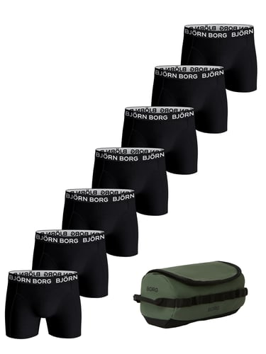 Boxer BB Cotton 7 pak Sort str XXL - 1