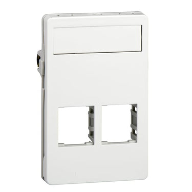 LK FUGA Dataudtag for 2x Actassi RJ45 1,5 modul hvid - 1