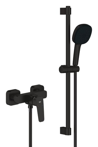 GROHE Cubeo Etgrebsbatteri m/brusersæt mat sort - 1