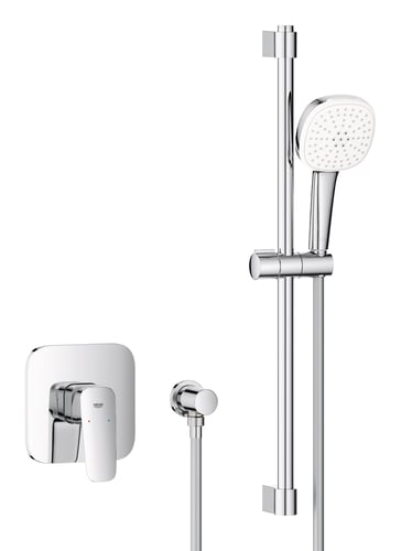 GROHE Cubeo Indbygningsbrusesystem med Tempesta 110 forkromet - 1