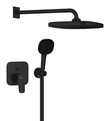 GROHE Cubeo Indbygningsbrusesystem inkl. håndbruser med Tempesta 250 mat sort - 1
