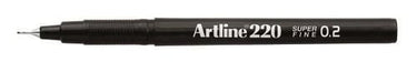Fineliner Artline 220 SF 0.2 sort - 1