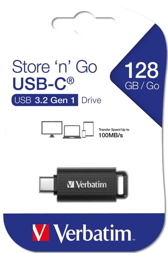 Verbatim Store'n'Go USB-C 3.2 Gen 1 128GB - 1