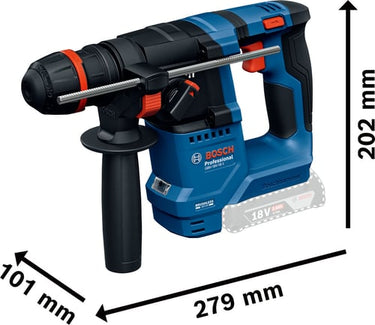 Blå Bosch GBH 18V-18 X Solo Borehammer - 1