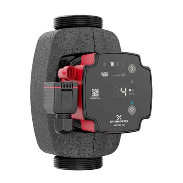 GRUNDFOS ALPHA2 GO cirkulationspumpe støbejern 1/130mm sort/rød 15-90 130 220-240V 9H AG0 - 1