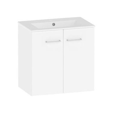 KRISS Skandi stålskab m/2 låger 60cm hvid - 1