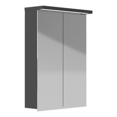 KRISS Skandi LED design spejlskab 50cm antracit - 1