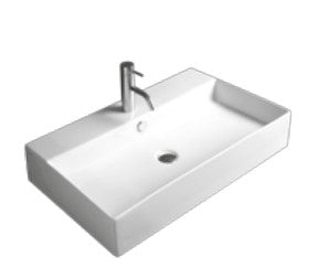 KRISS porcelænsvask 60x46cm hvid mat - 1