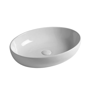 KRISS Easy bowlevask oval 55x42cm hvid mat - 1