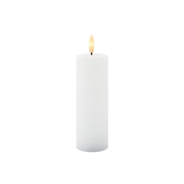 Sille Genopladelig lys Ø5xH15cm Hvid - 1