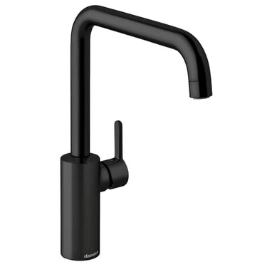 Damixa Silhouet køkkenarmatur 223mm høj J-tud mat sort - 1