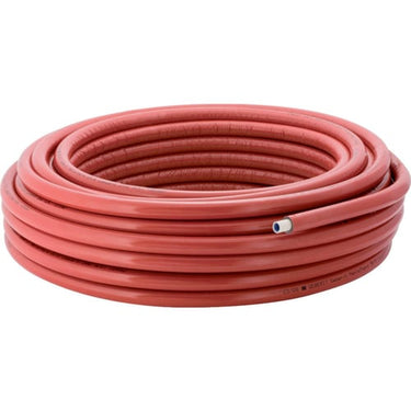 Geberit systemrør ML therm rundt præ-iosleret D=20mm isolering=6mm længde=50m rød - 1