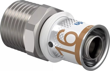 Uponor S-press PLUS preskobling nippel silicium bronze 16 mm x 1/2" - 1