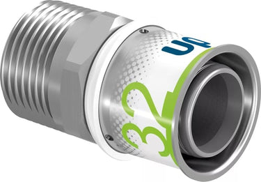Uponor S-press PLUS preskobling nippel silicium bronze 32 mm x 1" - 1