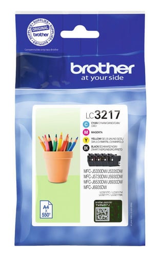 Brother LC3217VAL CMYK Blækpatroner Multipakke - 1