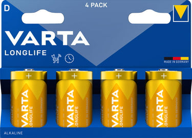VARTA LONGLIFE Batteri D 4-PAK - 1