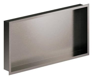 Damixa Zen indbygningshylde t/brus 300x600x75mm børstet grafitgrå - 1
