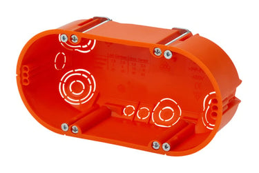 E118 Hulrumsdåse 2-modul Ø68 49mm dyb orange - 1
