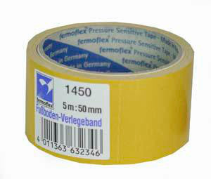Dobbelt klæbende tape 50 mm X 25 m hvid - 1