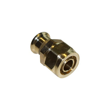 Henco overgangsstykke lige 32x28mm alu-kompression til kobber/stålrør (V M og SA profil) - 1