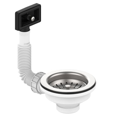 Lavabo Basic S2 bundventilsæt m/overløb neutral rustfrit stål - 1