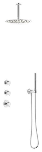 Damixa Iris XS2 indbygning til loftmonteret brus forkromet - 1