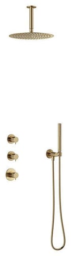 Damixa Iris XS2 indbygning til loftmonteret brus børstet bronze - 1