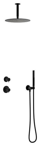 Damixa Iris DS2 indbygning til loftmonteret brus mat sort - 1